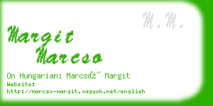 margit marcso business card